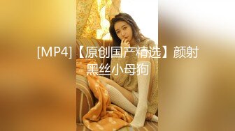 [MP4]眼镜蓝色假发大奶妹子假屌插逼 拨开内裤无毛嫩逼道具插入