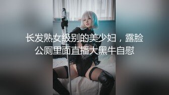 长发熟女级别的美少妇，露脸公厕里面直播大黑牛自慰