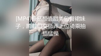 [MP4]极品颜值甜美包臀裙妹子，蹲着口交舔弄上位骑乘抽插猛操