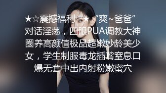 ★☆震撼福利☆★“爽~爸爸”对话淫荡，四眼PUA调教大神圈养高颜值极品超嫩妙龄美少女，学生制服毒龙插嘴窒息口爆无套中出内射粉嫩蜜穴