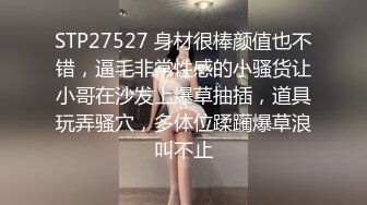 STP27527 身材很棒颜值也不错，逼毛非常性感的小骚货让小哥在沙发上爆草抽插，道具玩弄骚穴，多体位蹂躏爆草浪叫不止