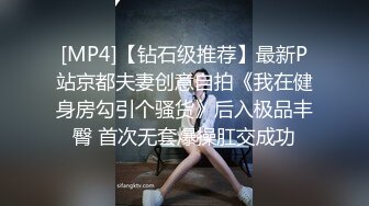 [MP4]【钻石级推荐】最新P站京都夫妻创意自拍《我在健身房勾引个骚货》后入极品丰臀 首次无套爆操肛交成功