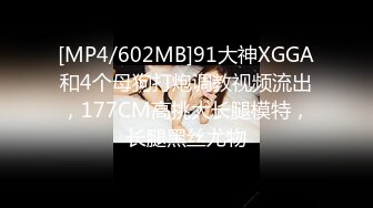 [MP4/602MB]91大神XGGA和4个母狗打炮调教视频流出，177CM高挑大长腿模特，长腿黑丝尤物